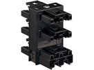 Verteilerblock WAGO Winsta 770 3L 1 Stecker/5 Buchsen, schwarz