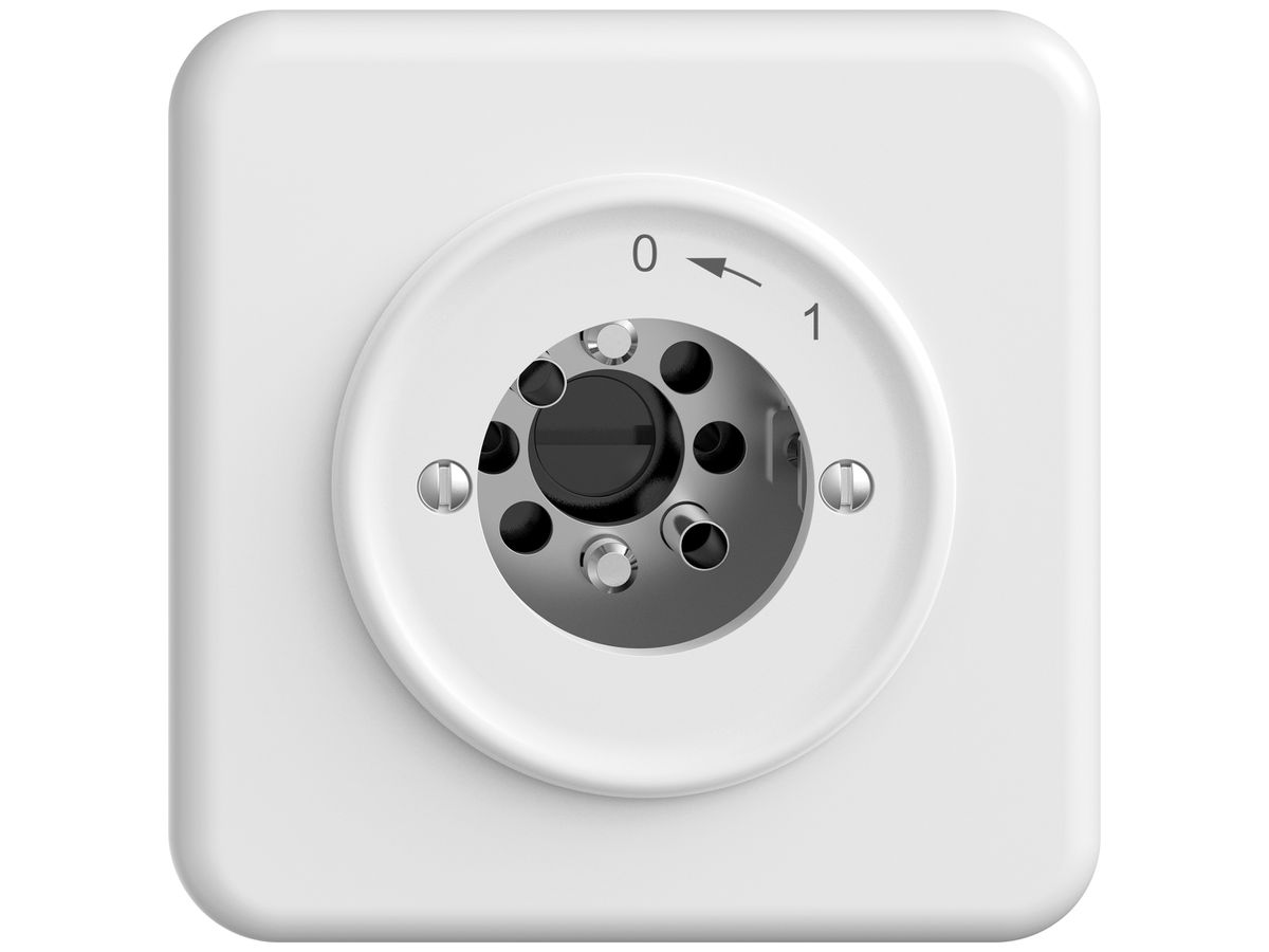 UP-Schwenktaster STANDARDdue SNAPFIX® 0<-1/1P für Schloss ohne Zylinder ws