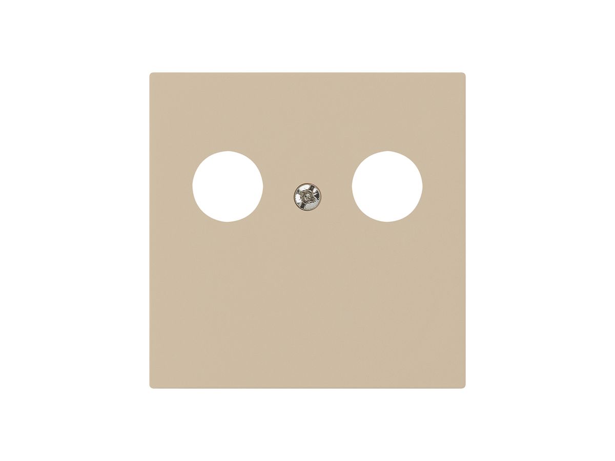 Frontplatte kallysto zu R&M HWS beige 2×Koax