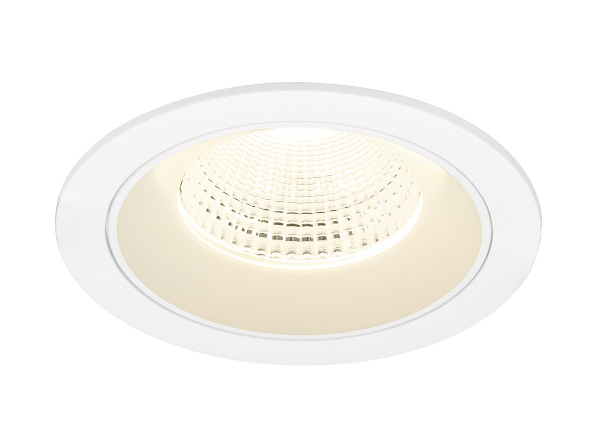 EB-LED-Deckenleuchte SLV NUMINOS L 17W 2700lm 4000K WB DALI DIM Ø130×85mm ws