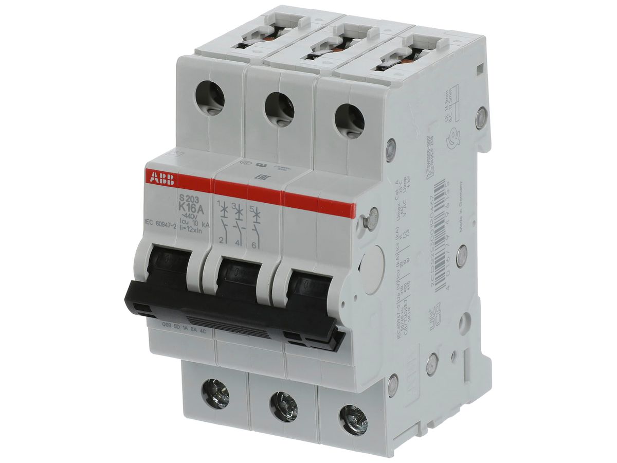 Leitungsschutzschalter ABB S203-K16 16A 6kA