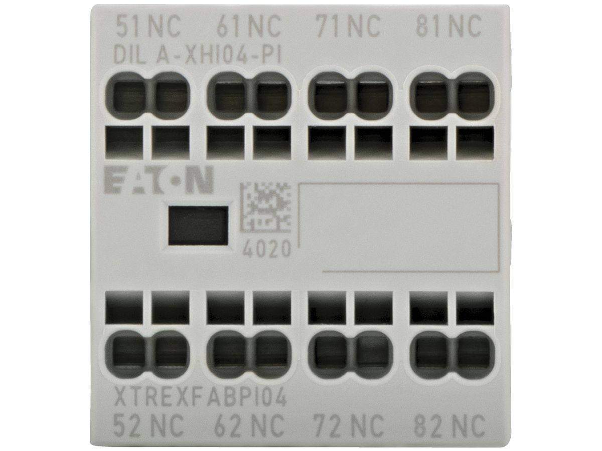 Hilfsschalter Eaton, 4P, Ith=16A, 4Ö, Frontbefestigung, Push-in-Klemmen