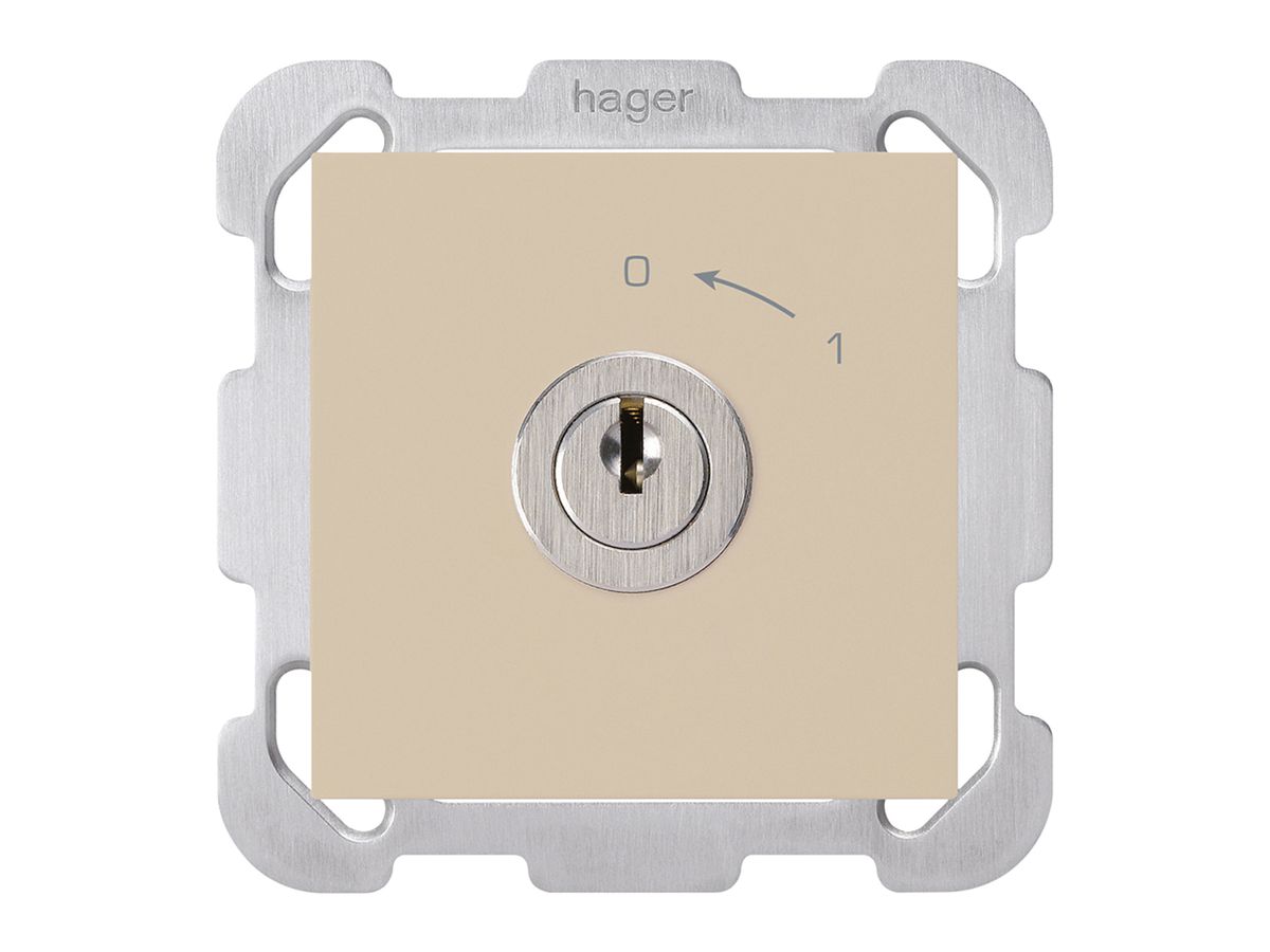 UP-Schwenktaster 0<-1/2L beige kallysto mit Schloss Kaba 8