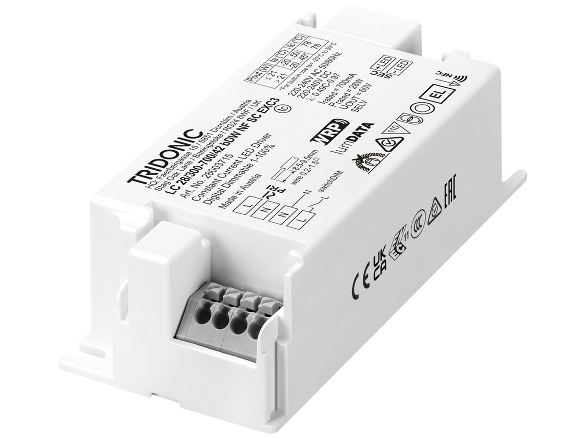 LED-Konverter Tridonic LC 12.6…28W 300…700mA DIM