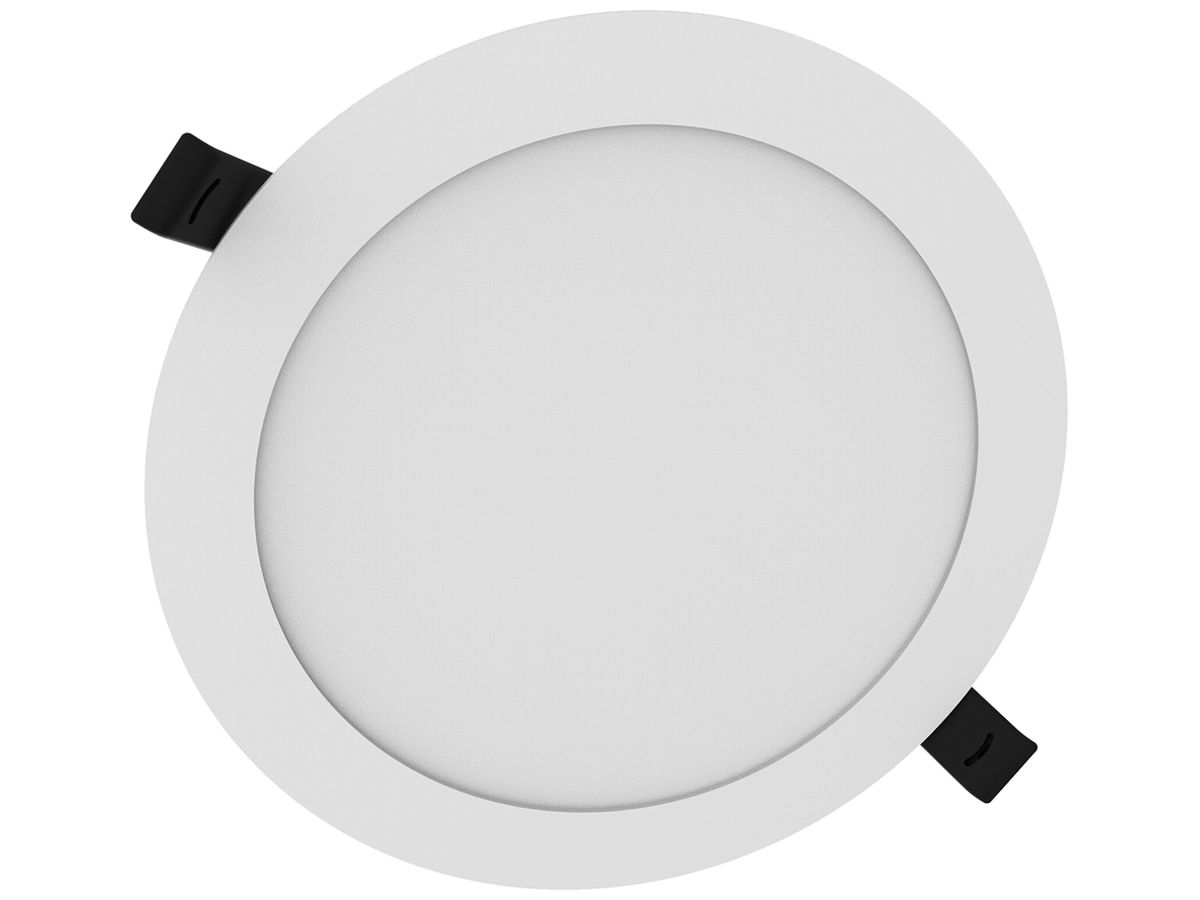 LED-Downlight LEDVANCE SLIM 16W 1650lm 830/840 IP44 DALI Ø187×23mm weiss