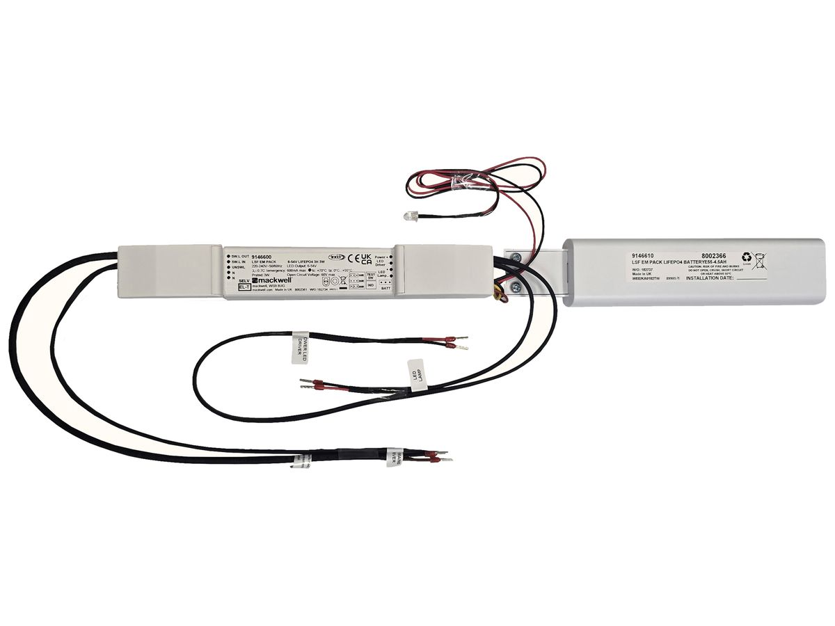 Notlicht-Set Sylvania LifeSave MT 3W LED 3h Prüftaste