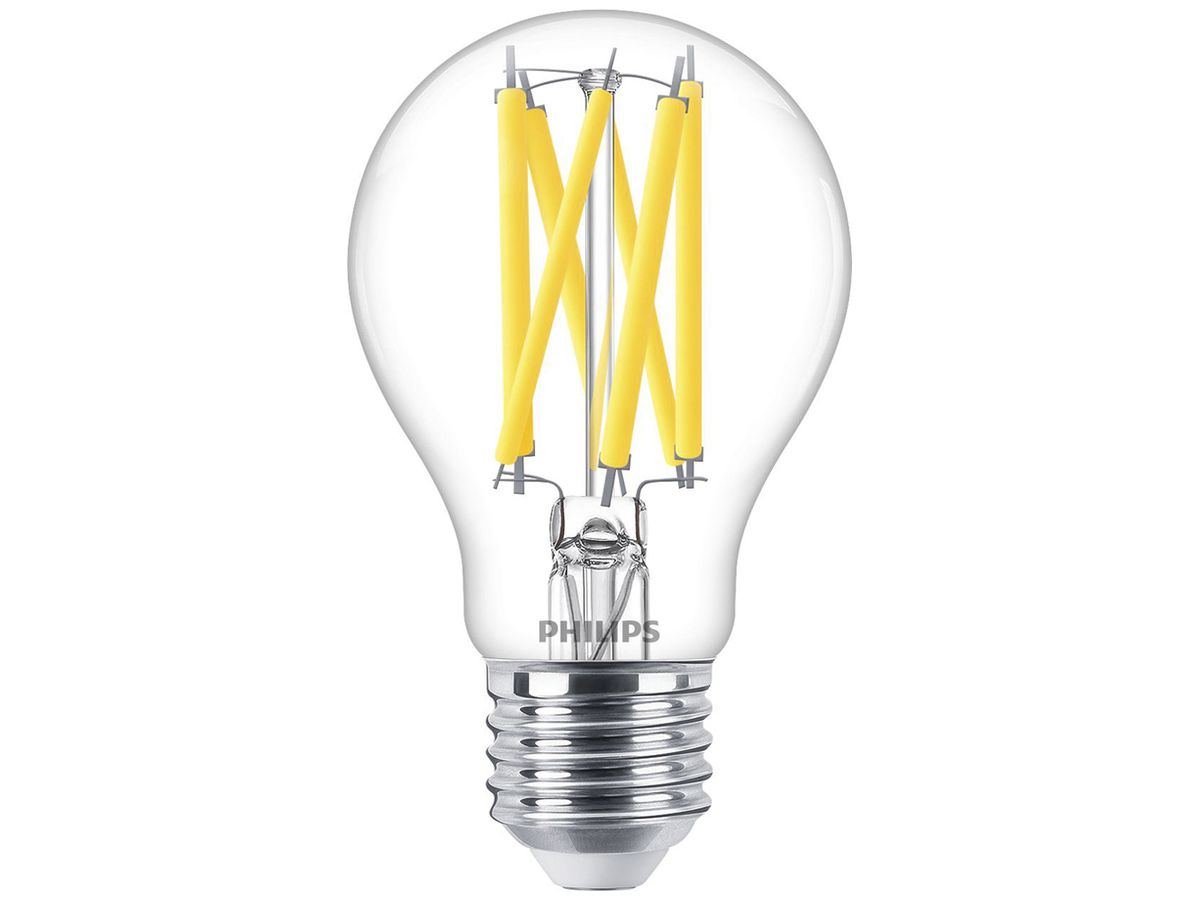 LED-Lampe Philips Master E27 10.5W 1521lm 922…927 DIM Typ A klar Ø60×108mm