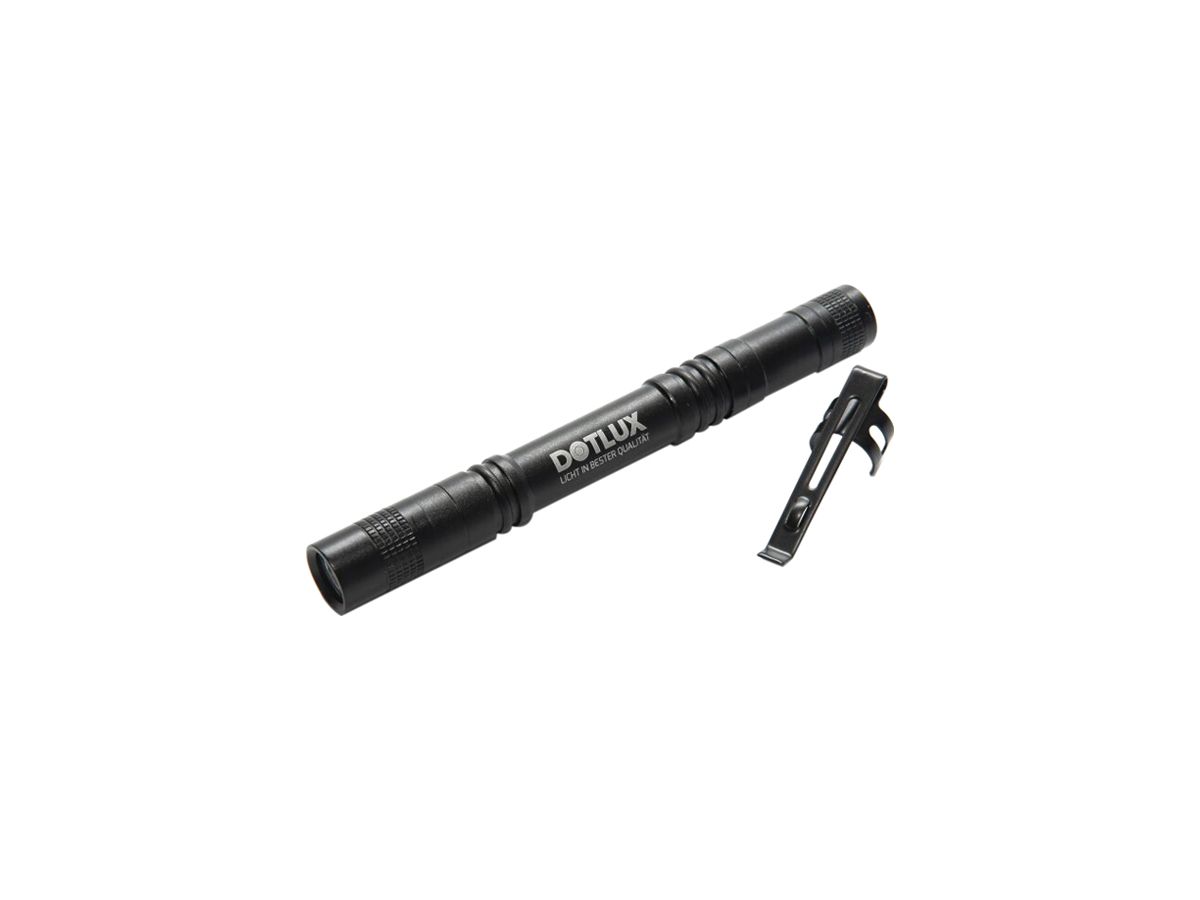 LED-Taschenlampe DOTLUX POCKET 110lm IP44 133mm Aluminium schwarz