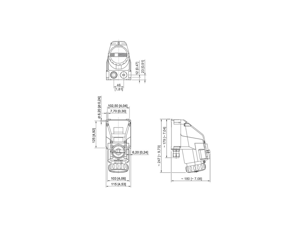 Steckdose 7570 5L 16A 250V