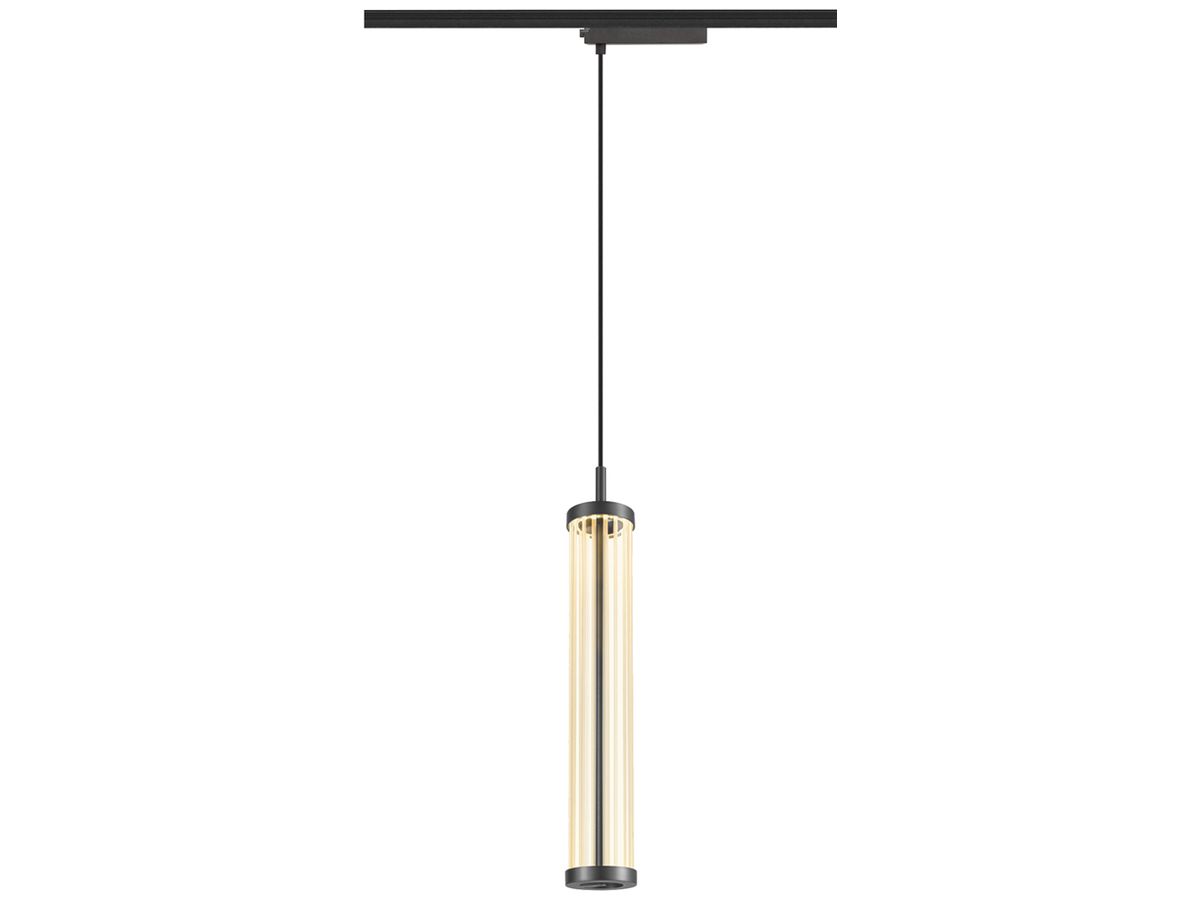 LED-Pendelleuchte SLV QUIMERA AD1PH 8W 330lm 927 DIM Ø76×470mm schwarz