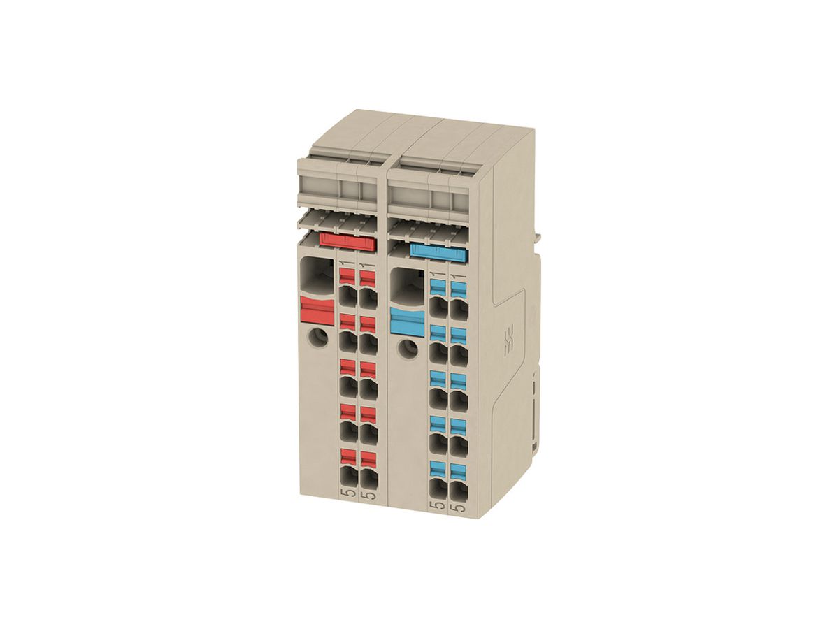 Klemmenleiste Weidmüller SET AAP12 6P 0.5…10mm² 48A 800V push-in beige