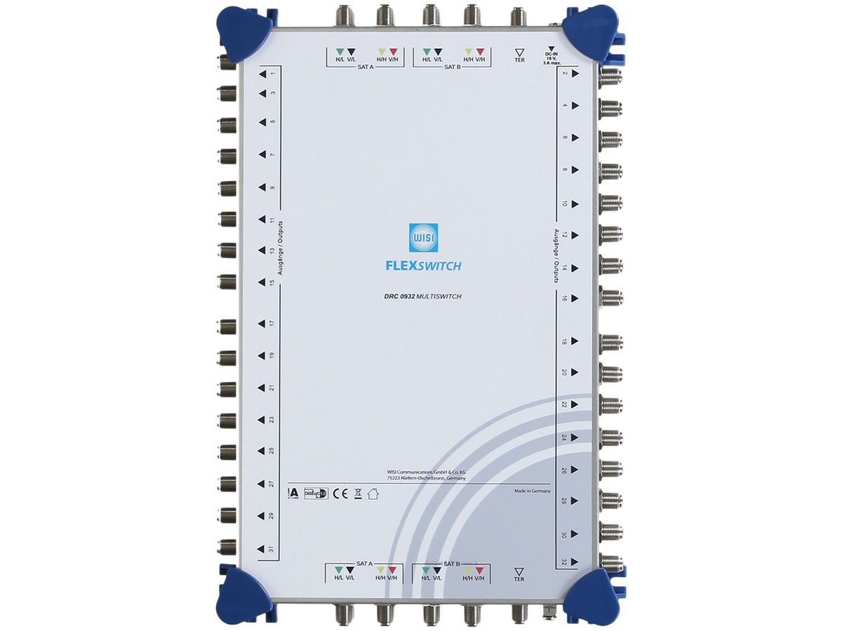 Multischalter WISI FLEXSWITCH 9/32, Kaskade, terrestrisch passiv