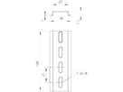 Hutschiene Bettermann 35×7.5mm gelocht verzinkt L=2000mm