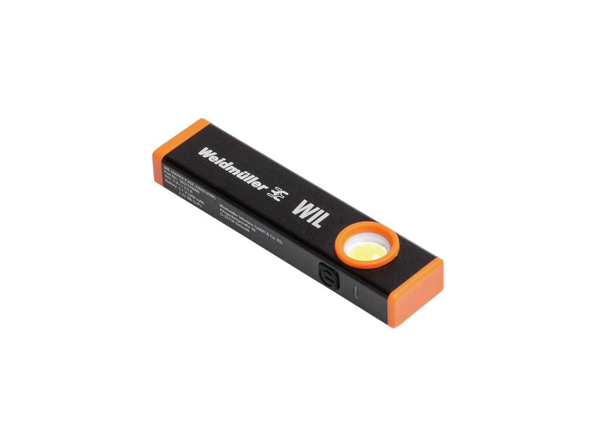 LED-Handleuchte WM H DC 5V IPX3 300lm 5000…6500K mit Schalter 89×23.1×17.8mm