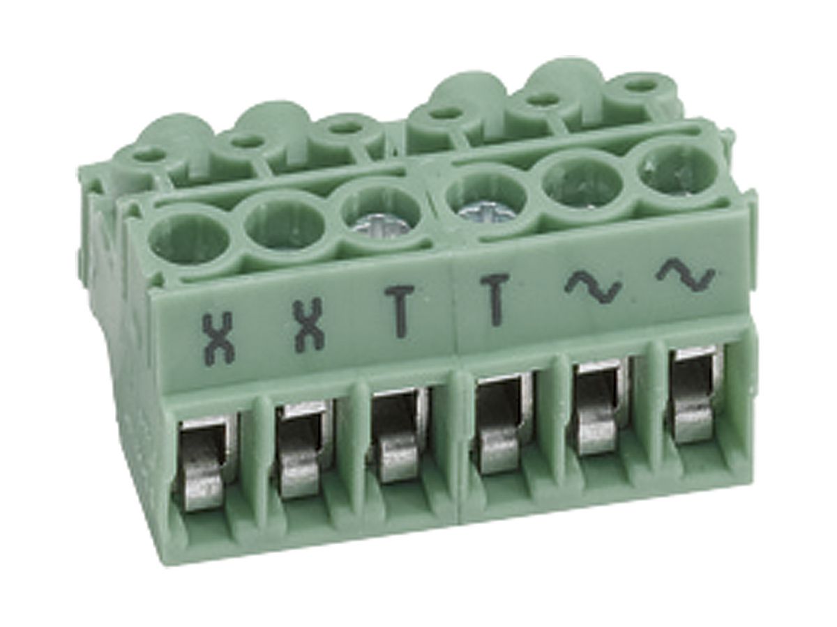 Anschlussstecker Hager 2-Draht elcom.one/home/modesta, grün