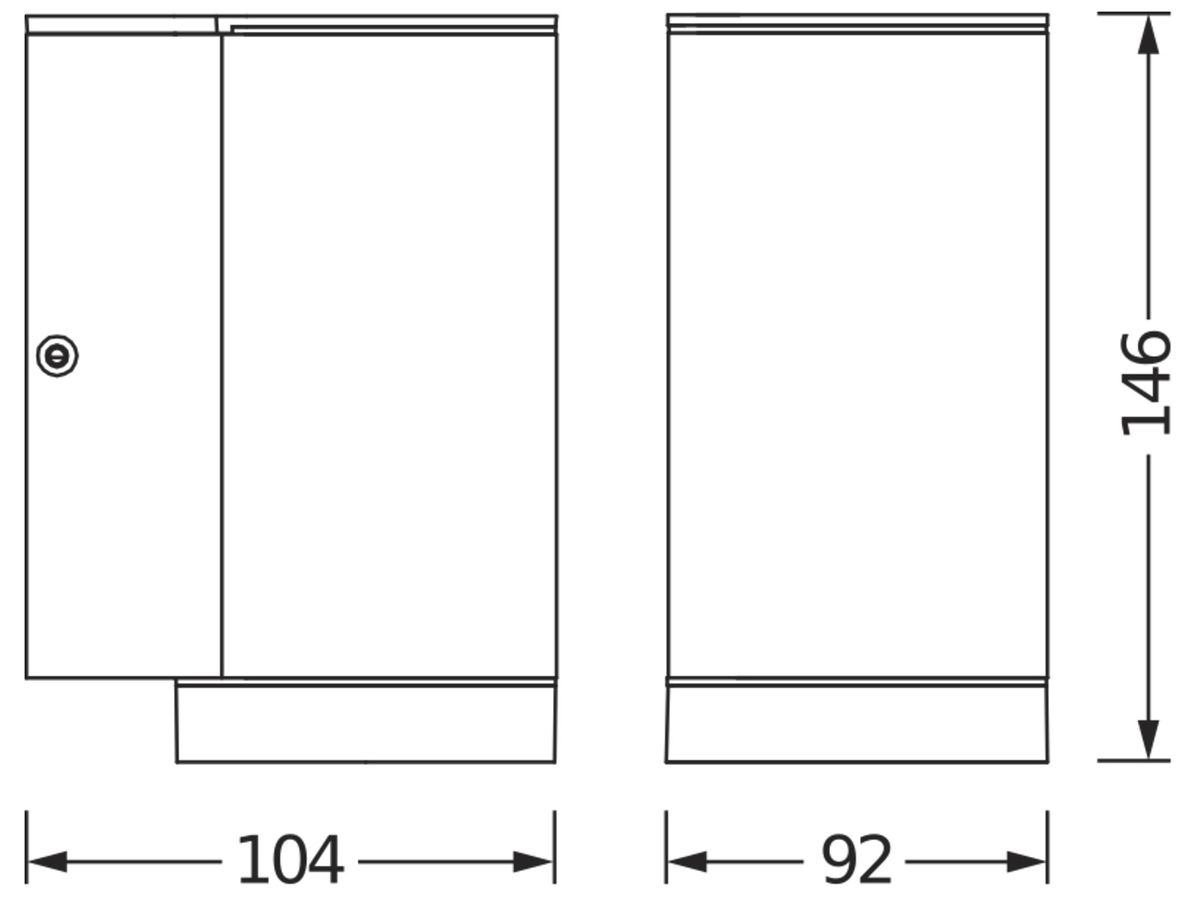 Wandleuchte LDV ENDURA CLASSIC BEAM GU10 Aluminium anthrazit
