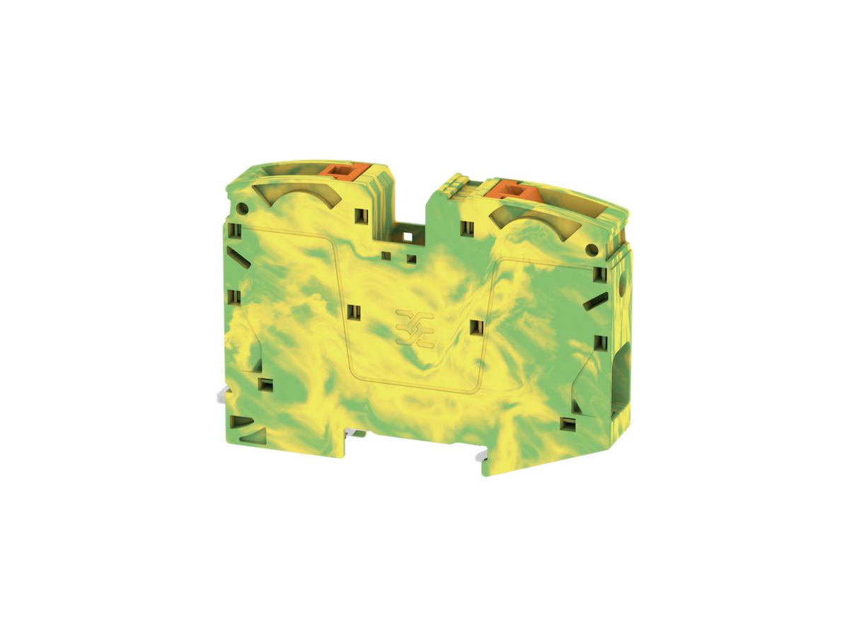Schutzleiter-Reihenklemme Weidmüller A2C PUSH IN 35mm² grün-gelb