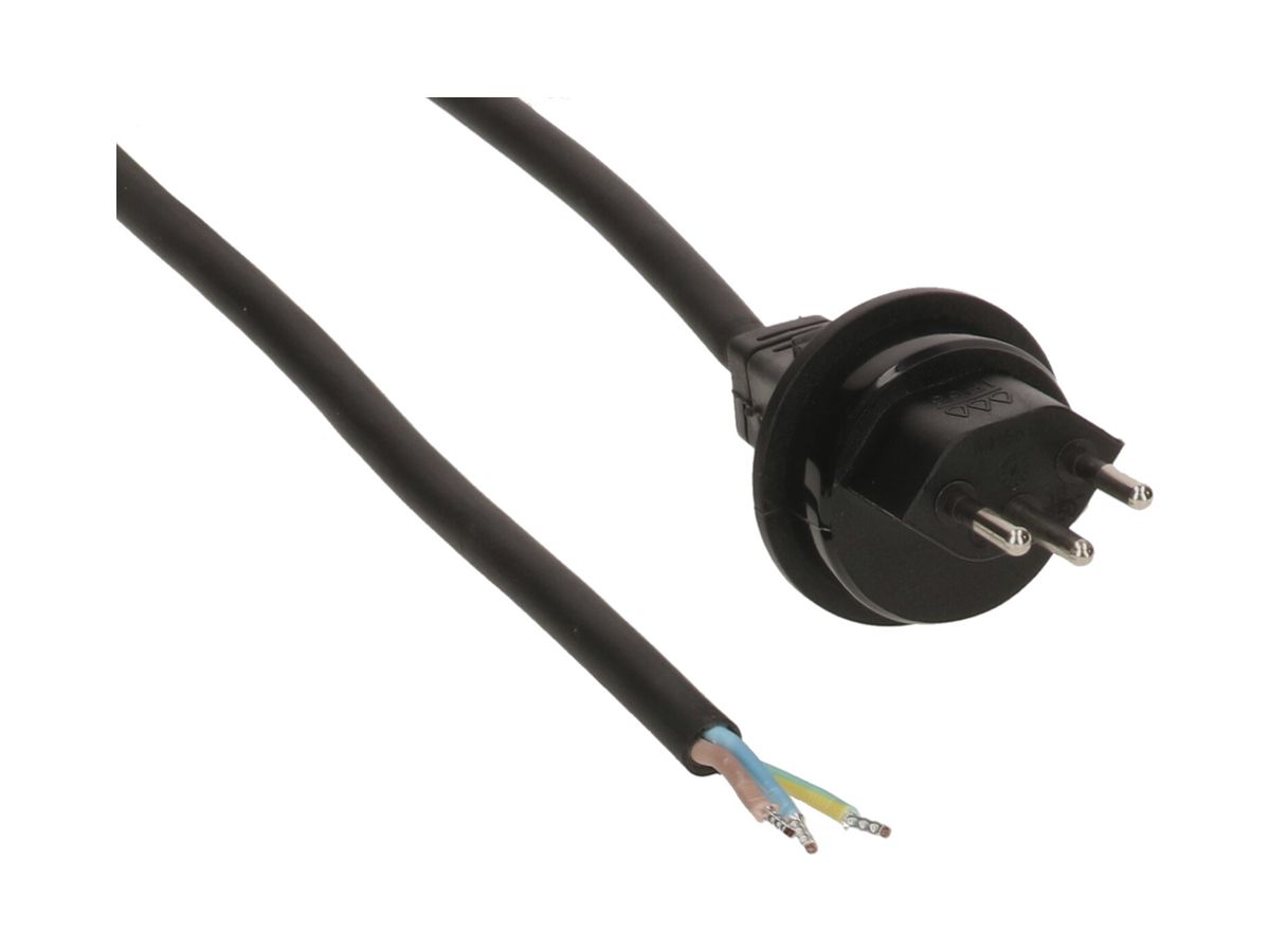 Apparatekabel MAX HAURI GDV 3×1.5mm² 5m schwarz Stecker T13 IP55