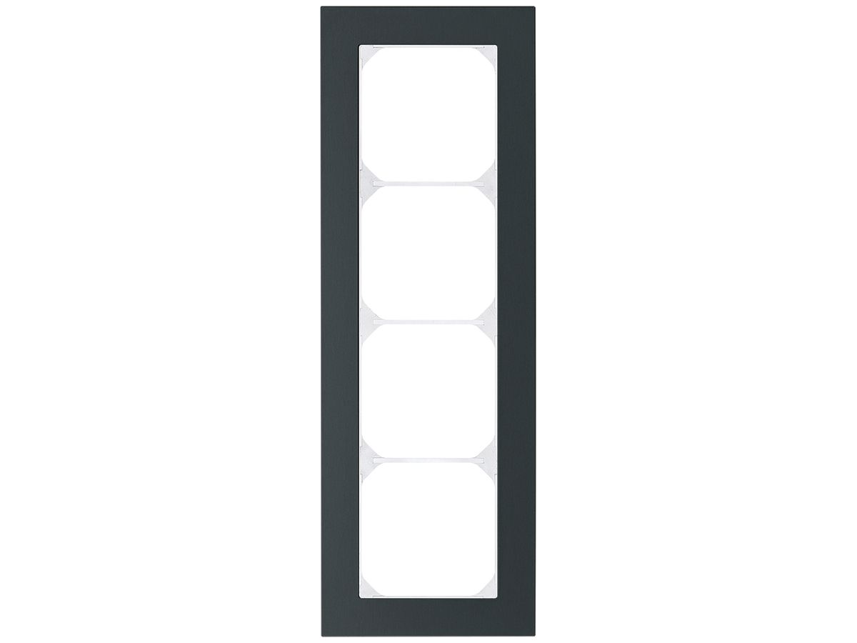 Abdeckrahmen KAL.art 4×1 274×94mm Al schwarz