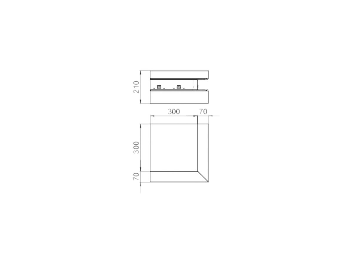 Ausseneck Bettermann GS-AA70210 reinweiss