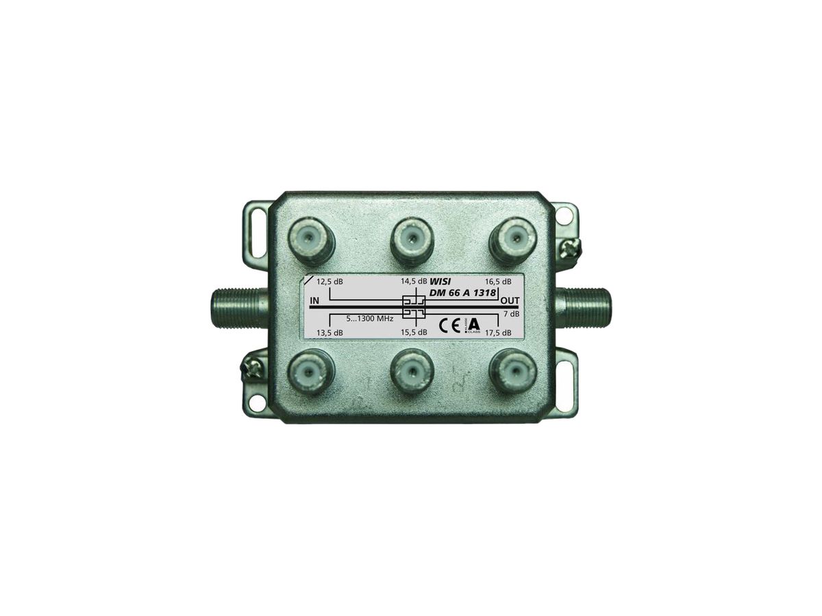 F-Abzweiger WISI DM66A 1318 6-fach 13…18dB 5…1300MHz