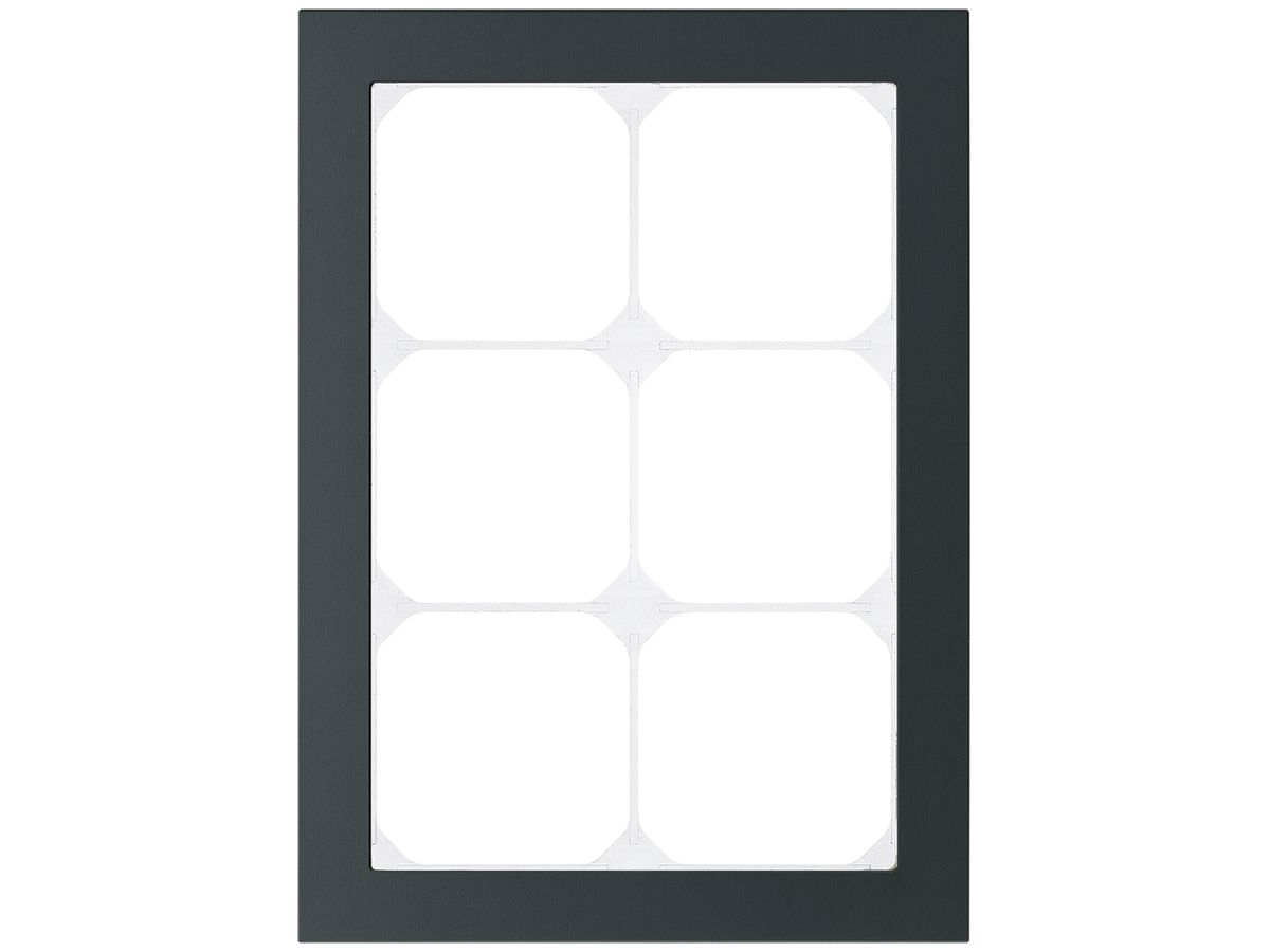 Abdeckrahmen KAL.art 3×2 214×154mm Al schwarz