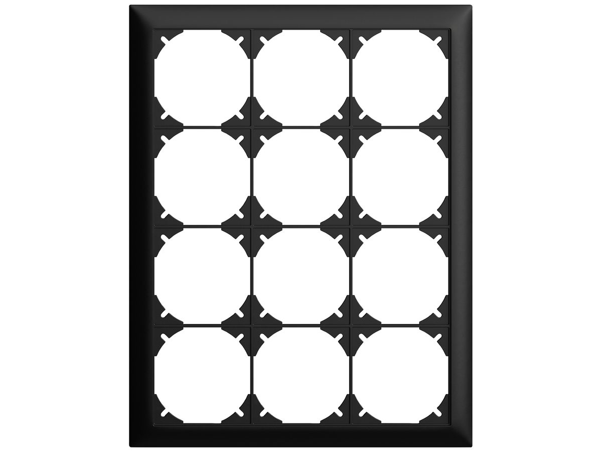 UP-Kopfzeile EDIZIOdue SNAPFIX® 4×3 vertikal 208×268mm schwarz