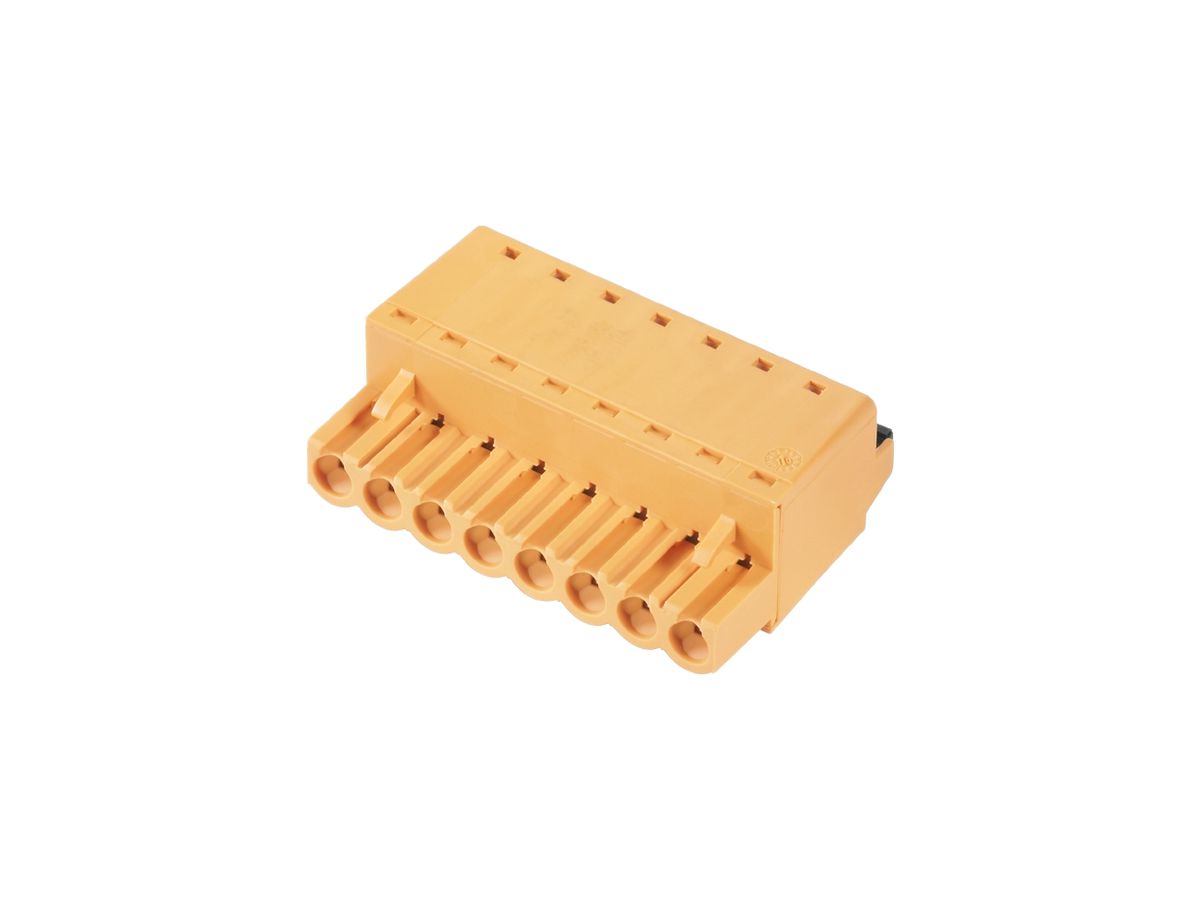 Buchsenstecker Weidmüller BLF geschlossen 5.08mm 10L verzinnt orange