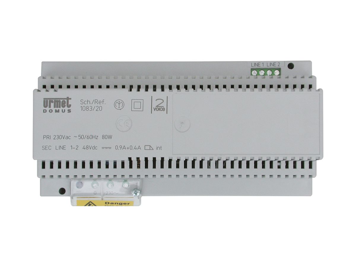 REG-Strangversorgung Urmet, für 2VOICE, 110/230VAC