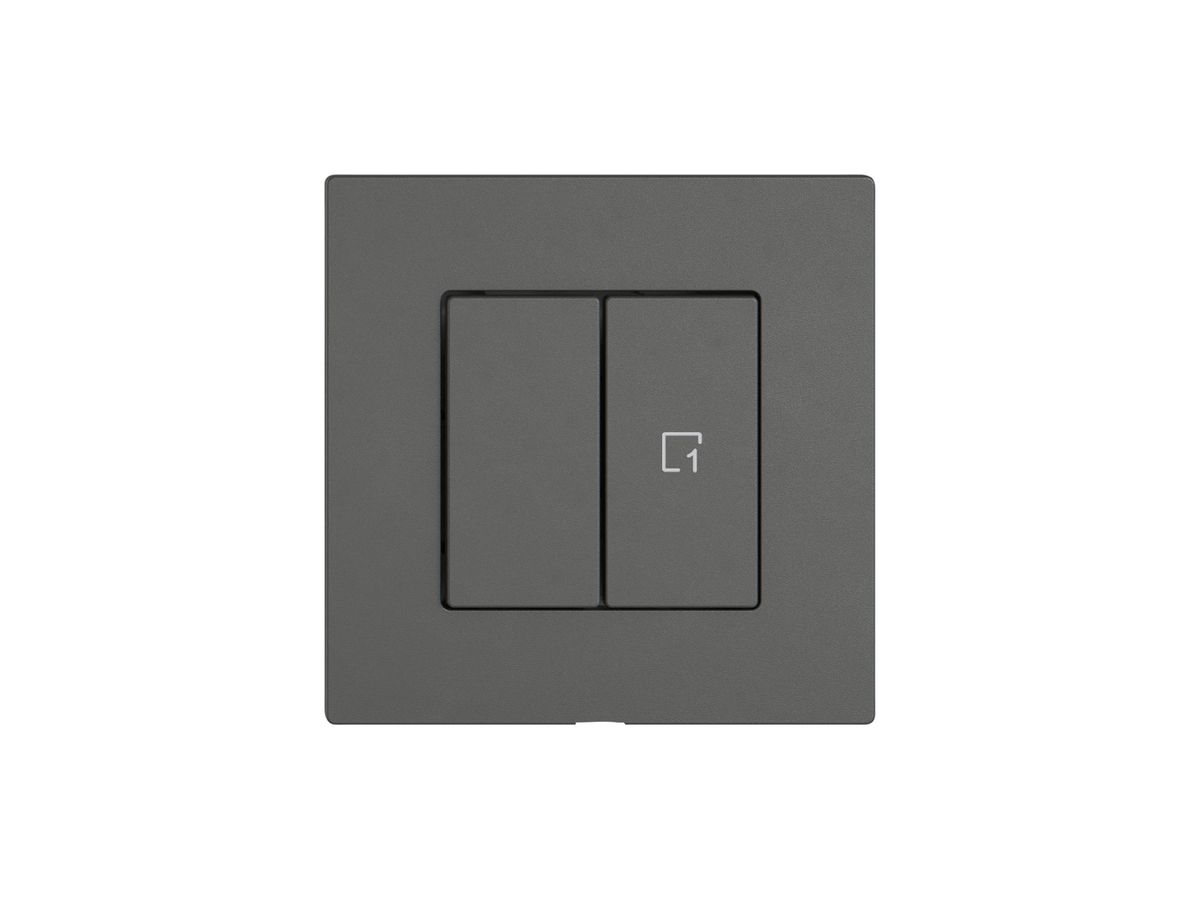 Bedienaufsatz zu Druckschalter EDIZIO.liv Wiser SNAPFIX® 1K Szene WLAN 2T dgu