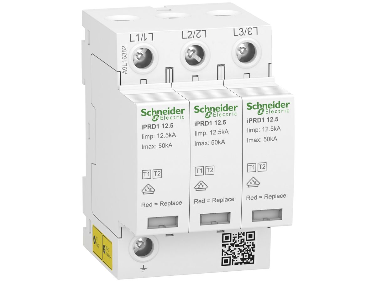 Kombiableiter Schneider Electric Acti9 iPRD1 12.5R 3P Typ 1+2
