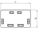 Abschlussplatte Bettermann zu Installationskanal WDKH haloge.60×110mm hellgrau