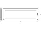 LED-Lichtleiste rechteckig LDV CABINET LED Panel, PIR 300×100mm two light