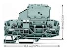 Sicherungsklemme WAGO 2L für G-Sicherung 5×20mm