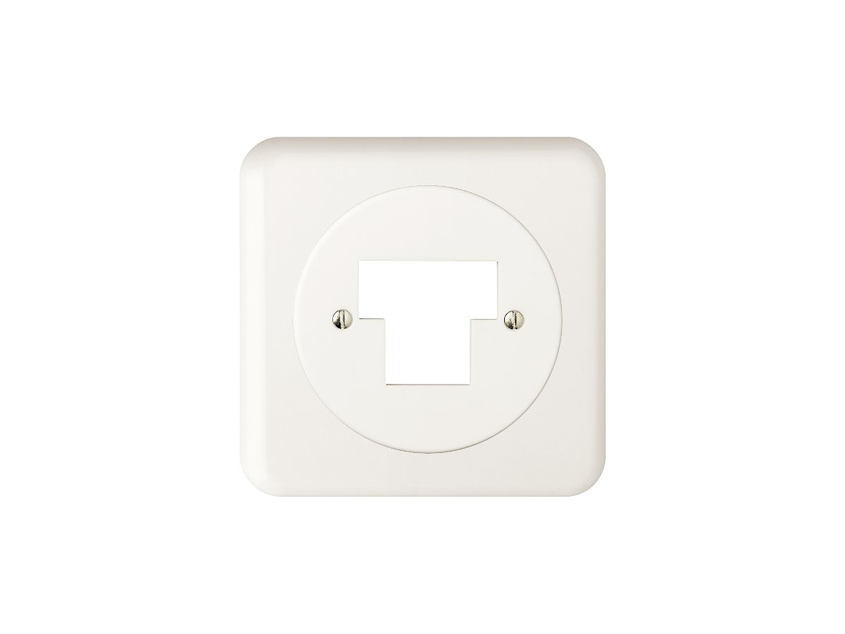 UP-Frontset FH T+T/2×RJ45 ITplus weiss