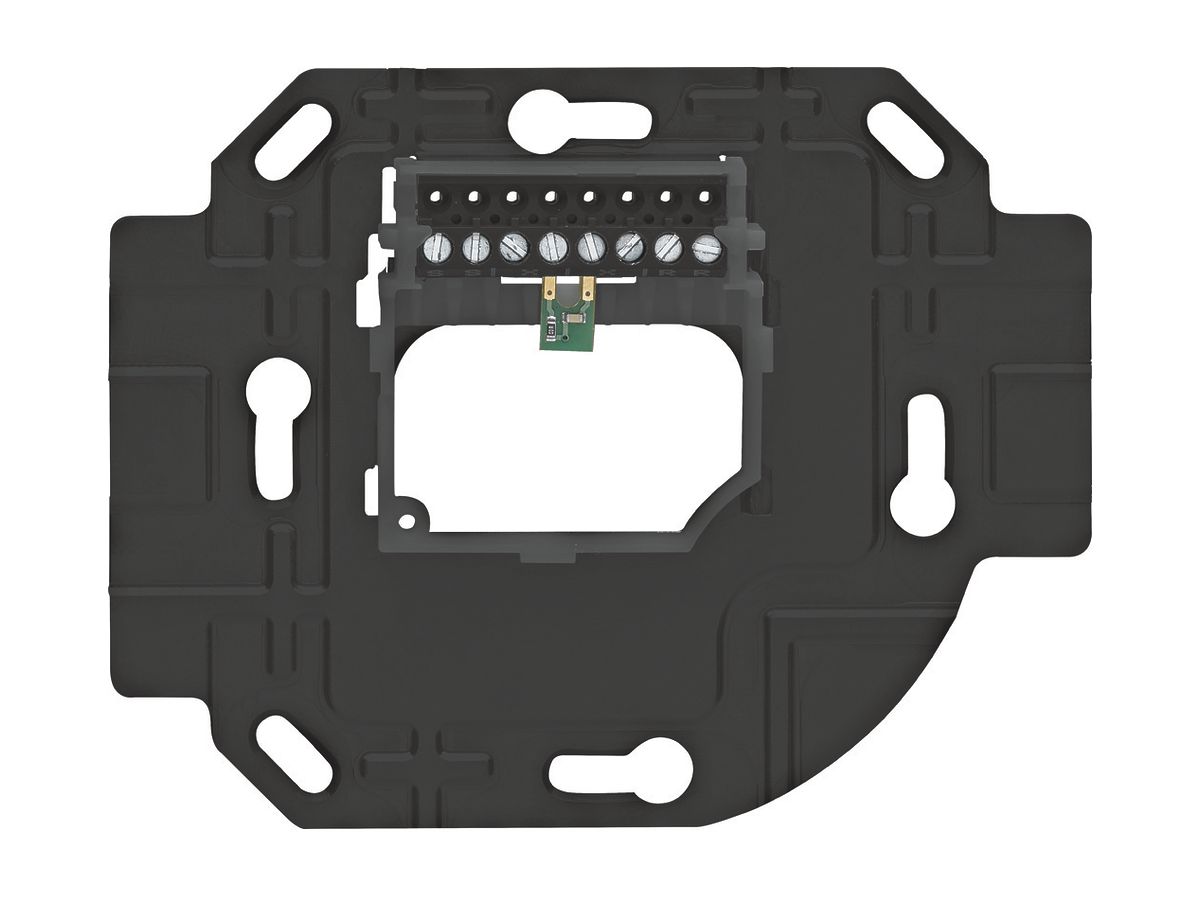 Stabilisierungsplatte Hager für elcom.touch/elcom.fon, Stahl, schwarz