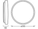 LED-Deckenleuchte LEDVANCE Orbis Alison 16W 1000lm 830 Ø295×60mm Holz