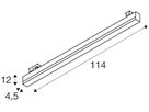 LED-Leuchte SLV SIGHT TRACK 37W 3000lm 3000/4000K 3 Phasen schwarz
