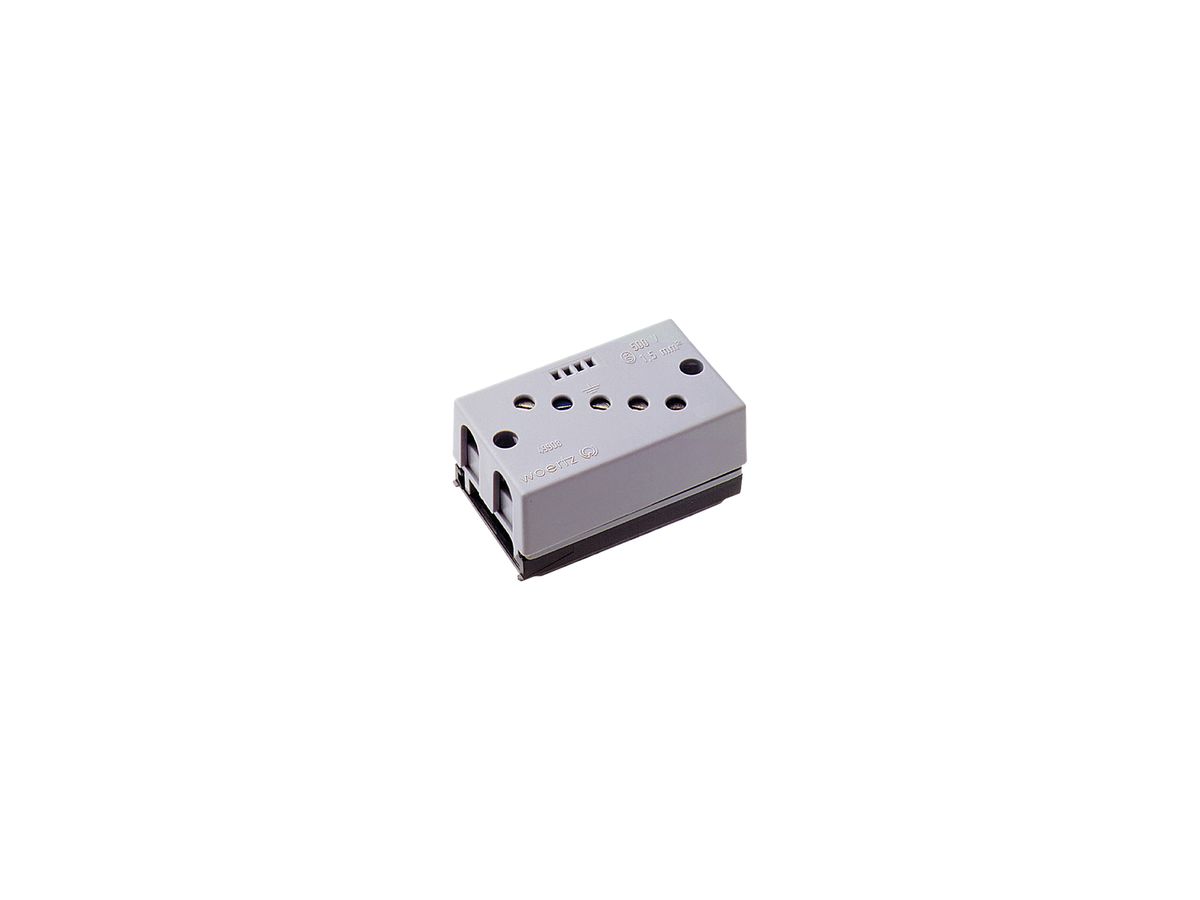 Anschlussdose Woertz für Flachkabel Technofil 5P 3×Ø10mm transparent