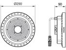 LED-Hallenstrahler CoreLine BY120P 67W 10500lm 4000K IP65 VWB grau