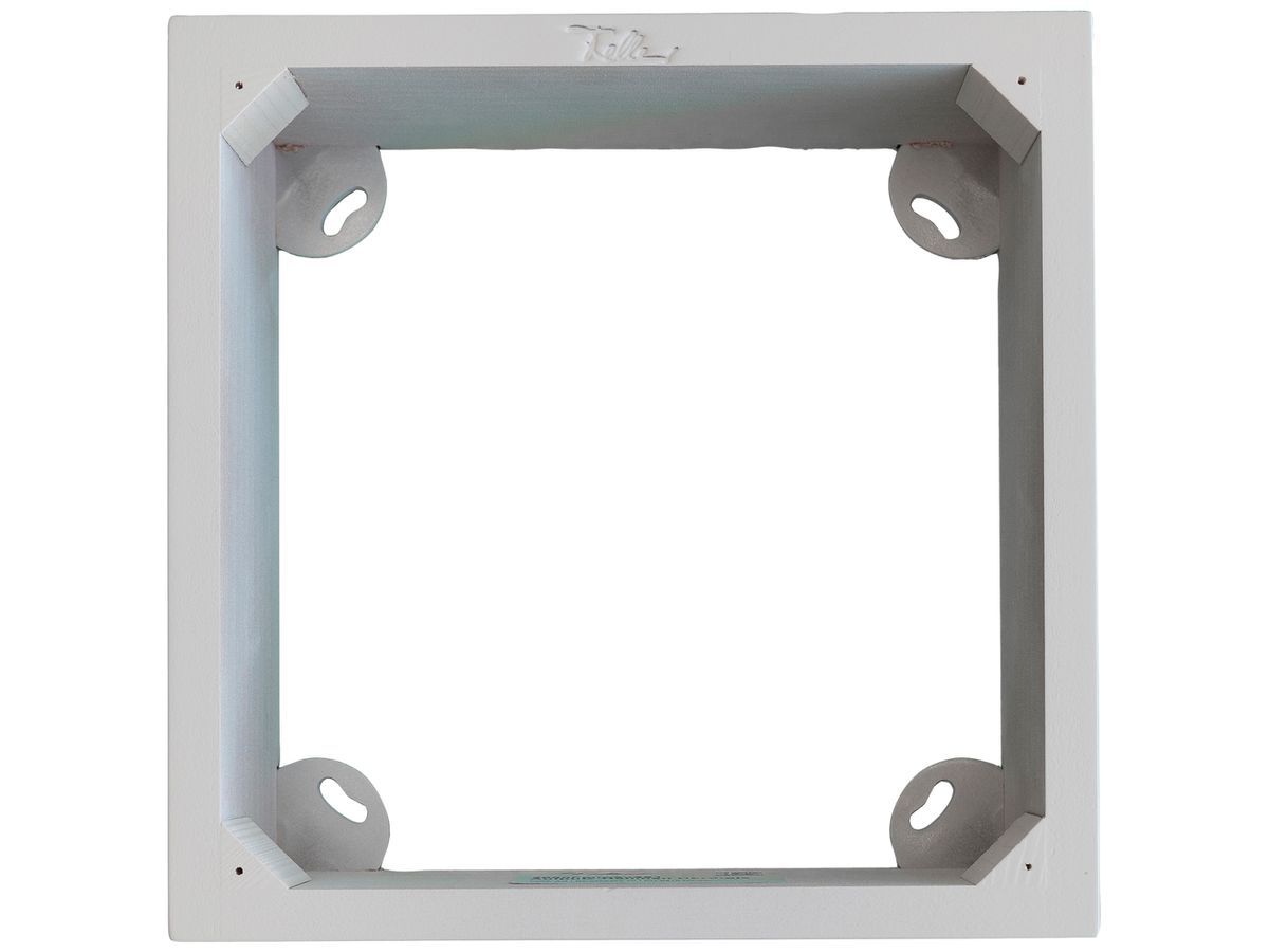 AP-Rahmen Feller EDIZIOdue 3×3 Hartholz lackiert für UP-Kombination SNAPFIX® ws