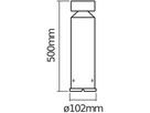 LED-Wegeleuchte LDV ENDURA STYLE CYLINDER 6W 360lm 830 500mm Edelstahl