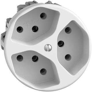 UP-Steckdose STANDARDdue 3×T13 weiss