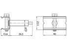Montageklammer Sylvania OneTrack Stahl 40mm×23.5mm×55.1mm Zink