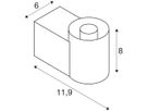 Wandleuchte SLV VARYT E14 1×6W IP44 DIM 119×60×80mm Messing