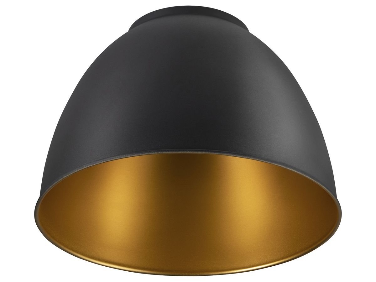 Leuchtenschirm SLV PARA DOME Ø308×206mm Aluminium schwarz/gold