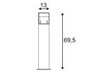 LED-Stehleuchte SLV LOGS 70, 6W 330lm 3000K IP44 anthrazit
