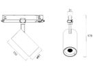 LED-Spot Sylvania Pixo Medium 31W 3625lm 940 24/36/54° DA AD3PH Ø81mm schwarz
