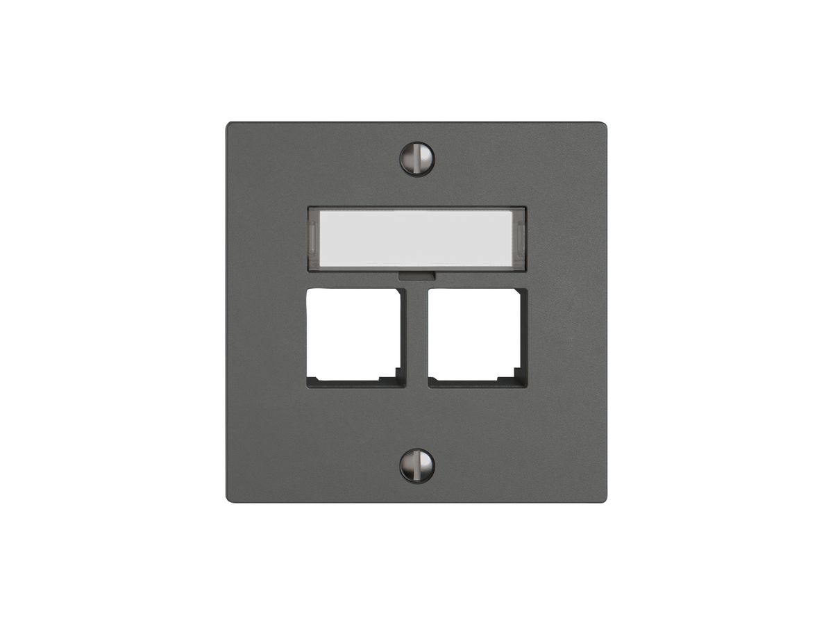Montageset EDIZIO.liv EASYNET S-One SNAPFIX® gerade 2×RJ45 dgu