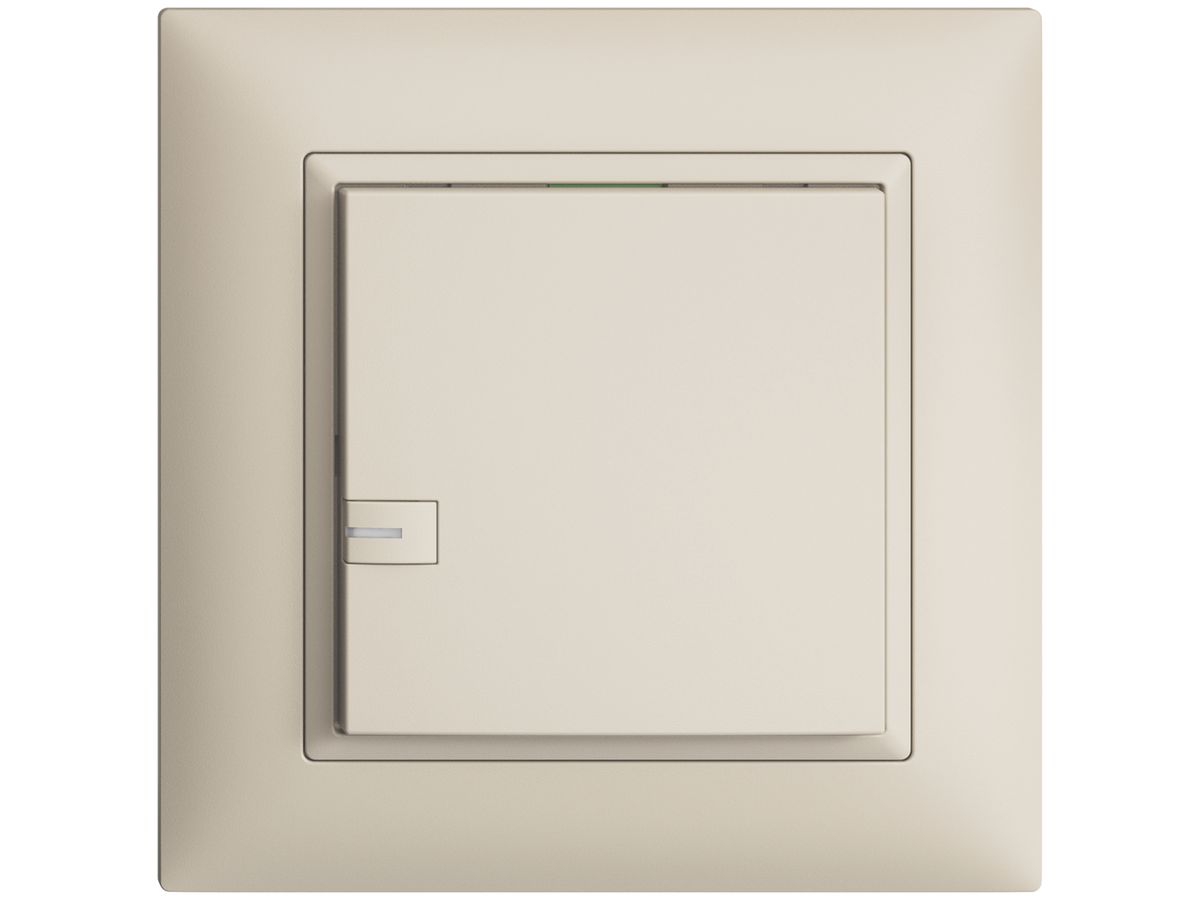 UP-Taster KNX 1-fach EDIZIOdue crema RGB mit LED